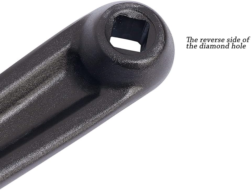 Bike Crank Arm 170mm Diamond Hole Crank Arm for Electric Bicycle,Folding Bicycle,Hybrid,Mountain Bicycle,Road Bike